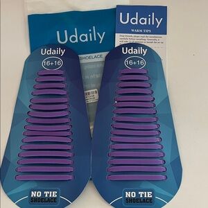 Purple No Tie Shoelaces